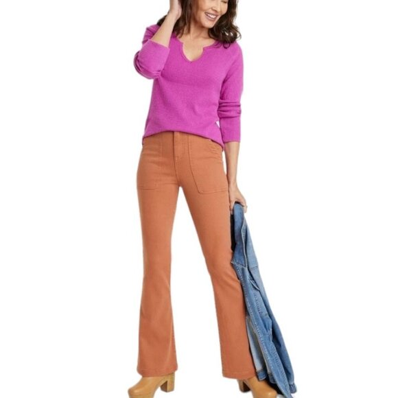 Women's Long Sleeve Notch Neck Thermal Top | Knox Rose | X Large - Picture 12 of 12